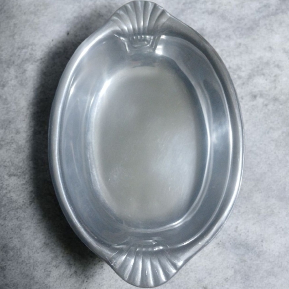 Wilton Armetale Silver Oval Serving Dish